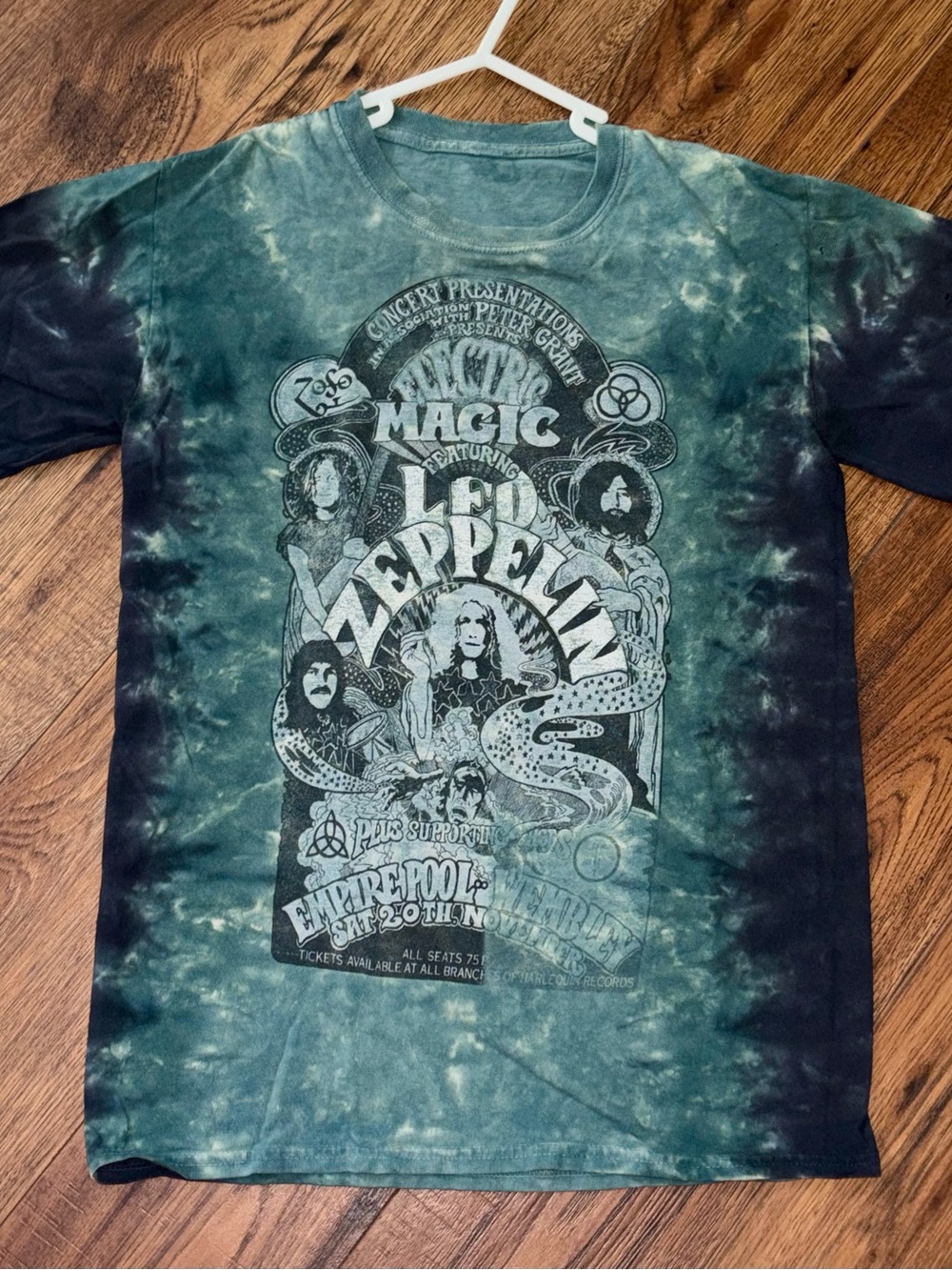 Led Zeppelin Tie-Dye Graphic Tee - Green